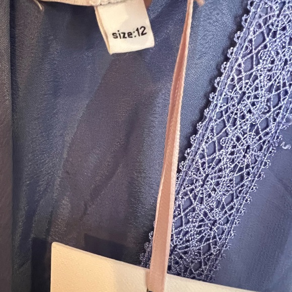 True Decadence Womens Corn V Neck Flower Long Sleeves Chiffon Maxi Dress Boho - Picture 4 of 6